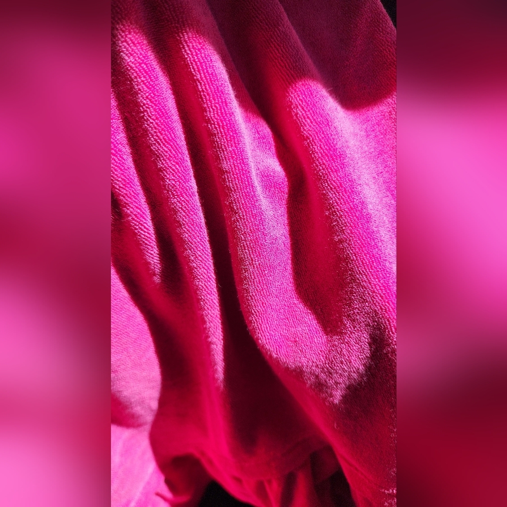 Juicy Couture Bright Pink Smocked Strapless Top (sz small/petite) - Picture 10 of 14